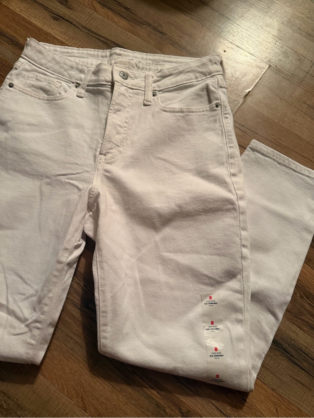 White Straight Jeans - Classic Casual Fit